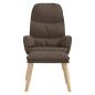 Preview: Relaxsessel mit Hocker Taupe Stoff