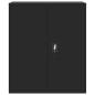 Preview: Aktenschrank Schwarz 90x40x105 cm Stahl
