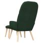 Preview: Relaxsessel mit Hocker Dunkelgrün Stoff