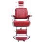 Preview: Friseurstuhl Rot 68x69x116 cm Kunstleder