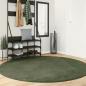 Preview: ARDEBO.de - Rug HUARTE Green Ø 200 cm 100% Polyester Flach