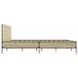 Preview: Bettgestell Sonoma-Eiche 135x190 cm Holzwerkstoff und Metall