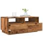 Preview: Couchtisch mit LED-Leuchten Altholz-Optik 90x49x40 cm
