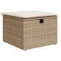 Preview: 9-tlg. Garten-Sofagarnitur mit Kissen Beige Poly Rattan