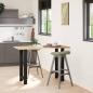 Preview: ARDEBO.de - Bartischbeine Schwarz 2 Stk. 40x(90-91) cm Stahl