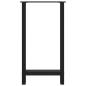 Preview: Bartischbeine Schwarz 2 Stk. 40x(90-91) cm Stahl