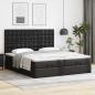 Preview: Ottoman-Bett mit Matratzen Schwarz 160x200 cm Kunstleder