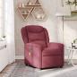 Preview: ARDEBO.de - Massagesessel Weinrot Stoff