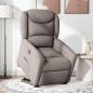 Preview: Relaxsessel mit Aufstehhilfe Elektrisch Taupe Stoff