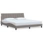 Preview: Bettgestell ohne Matratze "Hanko" Taupe 180x200 cm Stoff
