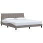 Preview: Bettgestell ohne Matratze "Hanko" Taupe 180x200 cm Stoff