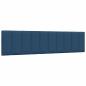 Preview: Bett mit Matratze "Hanko" Blau 200x200 cm Stoff