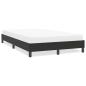 Preview: ARDEBO.de - Bettgestell ohne Matratze Schwarz 120x220 cm Samt