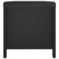 Preview: Sitzbank mit Stauraum Kissen Schwarz 105x40x45cm Holzwerkstoff