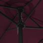 Preview: Sonnenschirm mit Aluminium-Mast 460x270 cm Bordeauxrot