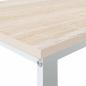 Preview: Computertisch Weiß und Eiche-Optik 110x60x73 cm Holzwerkstoff