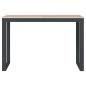 Preview: Computertisch Schwarz und Eiche-Optik 110x60x73cm Holzwerkstoff