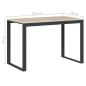 Preview: Computertisch Schwarz und Eiche-Optik 110x60x73cm Holzwerkstoff