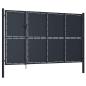 Preview: Gartentor aus Stahl 350 x 200 cm Anthrazit