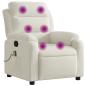 Preview: Massagesessel Creme Samt