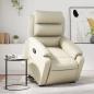 Preview: ARDEBO.de - Relaxsessel mit Aufstehhilfe Creme Kunstleder