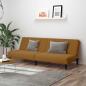 Preview: ARDEBO.de - Schlafsofa 2-Sitzer Braun Samt