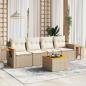Preview: ARDEBO.de - Patio Sofa Set 5-Sitzer Beige and Cream