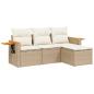 Preview: Patio Sofa Set 4-Sitzer Beige and Cream