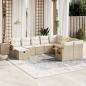 Preview: ARDEBO.de - Patio Sofa Set 9-Sitzer Beige and Cream