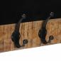 Preview: Wandgarderoben mit 4 Haken 2 Stk. Massivholz Mango