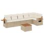 Preview: Patio Sofa Set 6-Sitzer Beige and Cream