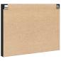 Preview: Vitrinenschrank Schwarz 100x8,5x75 cm Holzwerkstoff