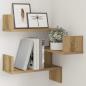 Preview: Wand-Eckregal Artisan-Eiche 40x40x49,5 cm Holzwerkstoff