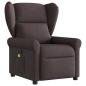 Preview: Massagesessel Dunkelbraun Stoff