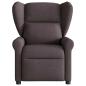 Preview: Massagesessel Dunkelbraun Stoff