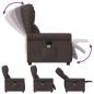 Preview: Massagesessel Dunkelbraun Stoff