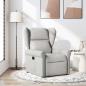 Preview: ARDEBO.de - Relaxsessel Wolkengrau Stoff