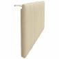 Preview: Kopfteil-Kissen "Hanko" Creme 140 cm Stoff