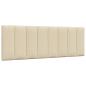 Preview: Bettgestell ohne Matratze "Hanko" Creme 140x200 cm Stoff