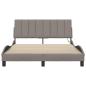 Preview: Bettgestell ohne Matratze "Hanko" Taupe 140x200 cm Stoff
