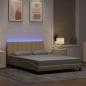 Preview: Bettgestell ohne Matratze "Hanko" Creme 140x190 cm Stoff