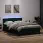 Preview: Boxspringbett mit Matratze & LED Dunkelgrün 160x220 cm Samt