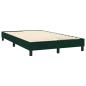 Preview: Boxspringbett mit Matratze & LED Dunkelgrün 160x220 cm Samt