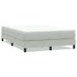 Preview: Boxspringbett ohne Matratze Hellgrau 160x220 cm Samt