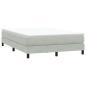 Preview: Boxspringbett ohne Matratze Hellgrau 160x220 cm Samt