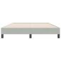 Preview: Boxspringbett ohne Matratze Hellgrau 160x220 cm Samt