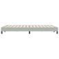 Preview: Boxspringbett ohne Matratze Hellgrau 160x220 cm Samt