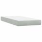 Preview: Boxspringbett mit Matratze Hellgrau 90x220 cm Samt