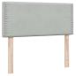 Preview: Boxspringbett mit Matratze Hellgrau 90x220 cm Samt