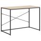 Preview: Computertisch Schwarz und Eiche-Optik 110x60x70cm Holzwerkstoff
